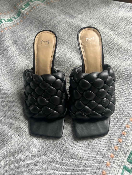 Marc Fisher Shoes - Marc Fisher Braided Slide Sandals in Black - Women